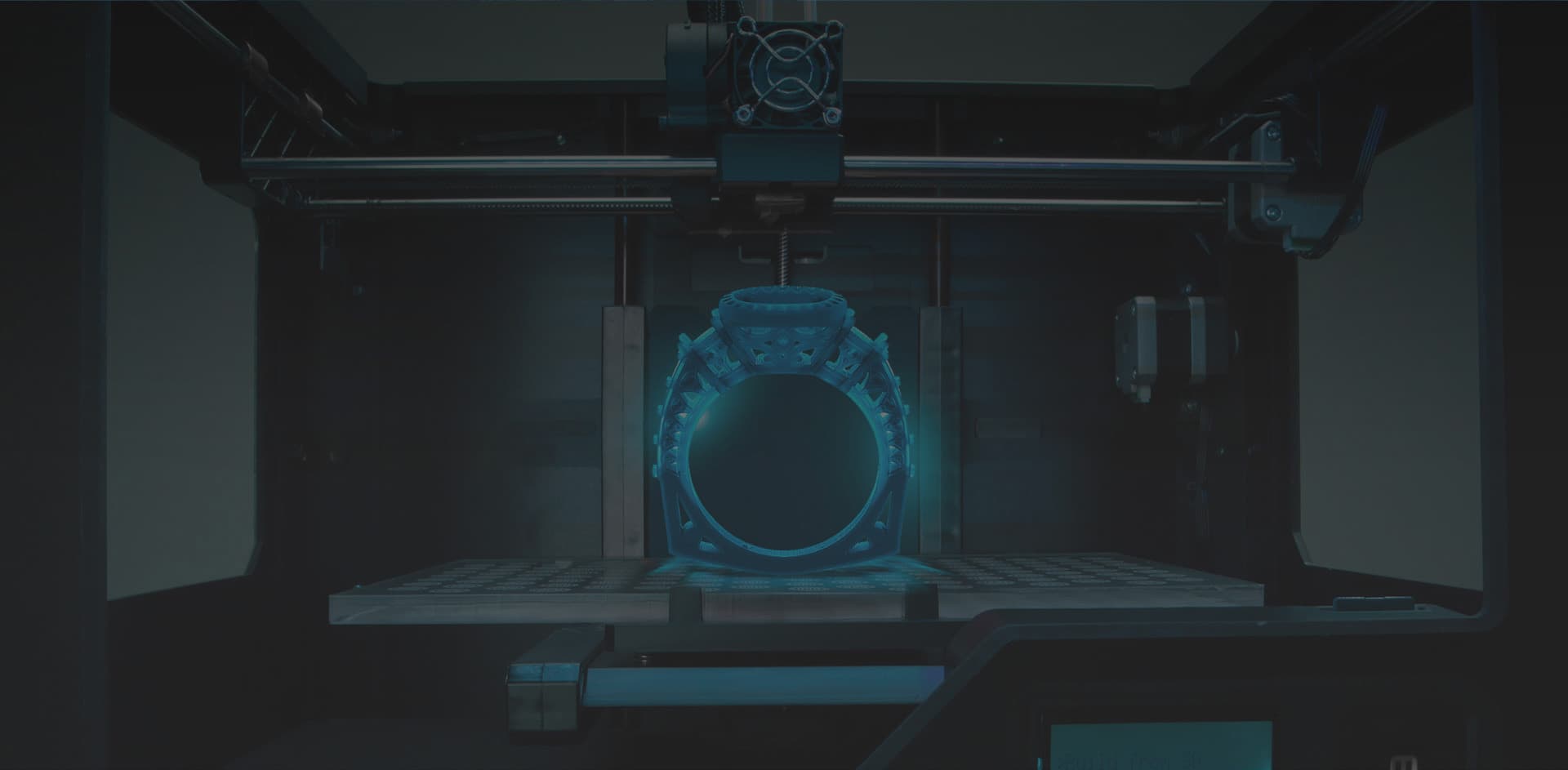3D printer growing a ring pattern